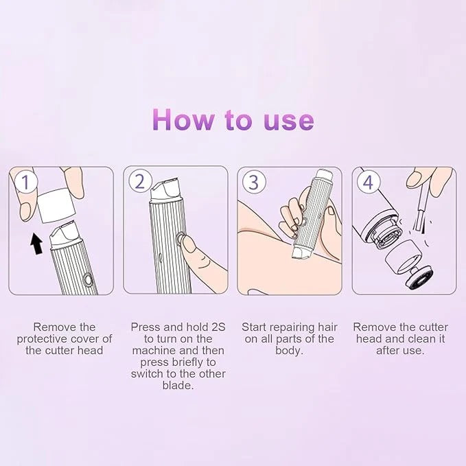 Dual-Head 2 in 1 Women's Electric Shaver
